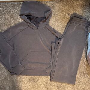Lululemon Brown Hoodie & Jogger Set